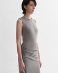 Ice silk wool blend dress with adjustable waistline, hip - flattering design, slim fit for a figure - slimming effect - variant_title