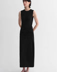 Ice silk wool blend dress with adjustable waistline, hip - flattering design, slim fit for a figure - slimming effect - variant_title