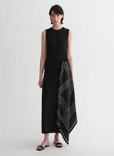 Ice silk wool blend dress with adjustable waistline, hip - flattering design, slim fit for a figure - slimming effect - variant_title