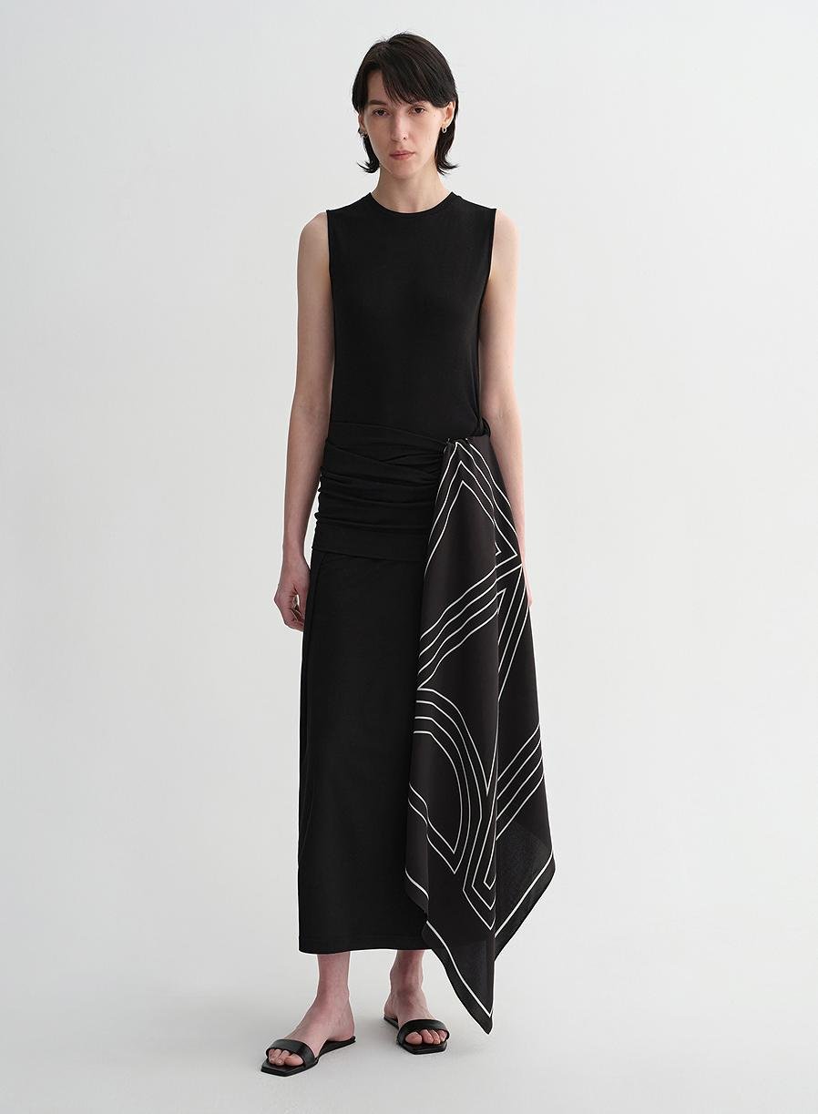 Ice silk wool blend dress with adjustable waistline, hip - flattering design, slim fit for a figure - slimming effect - variant_title