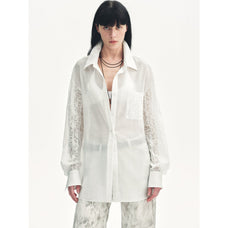"Ideal Spring Day" Jacquard Hollow Drop Shoulder Shirt Summer - variant_title