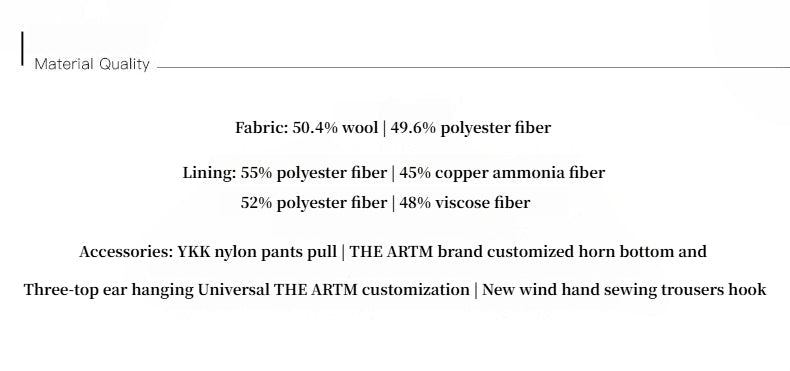 Imported wool pleated high - waisted straight - leg all - match slimming suit trousers for women - variant_title