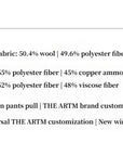 Imported wool pleated high - waisted straight - leg all - match slimming suit trousers for women - variant_title