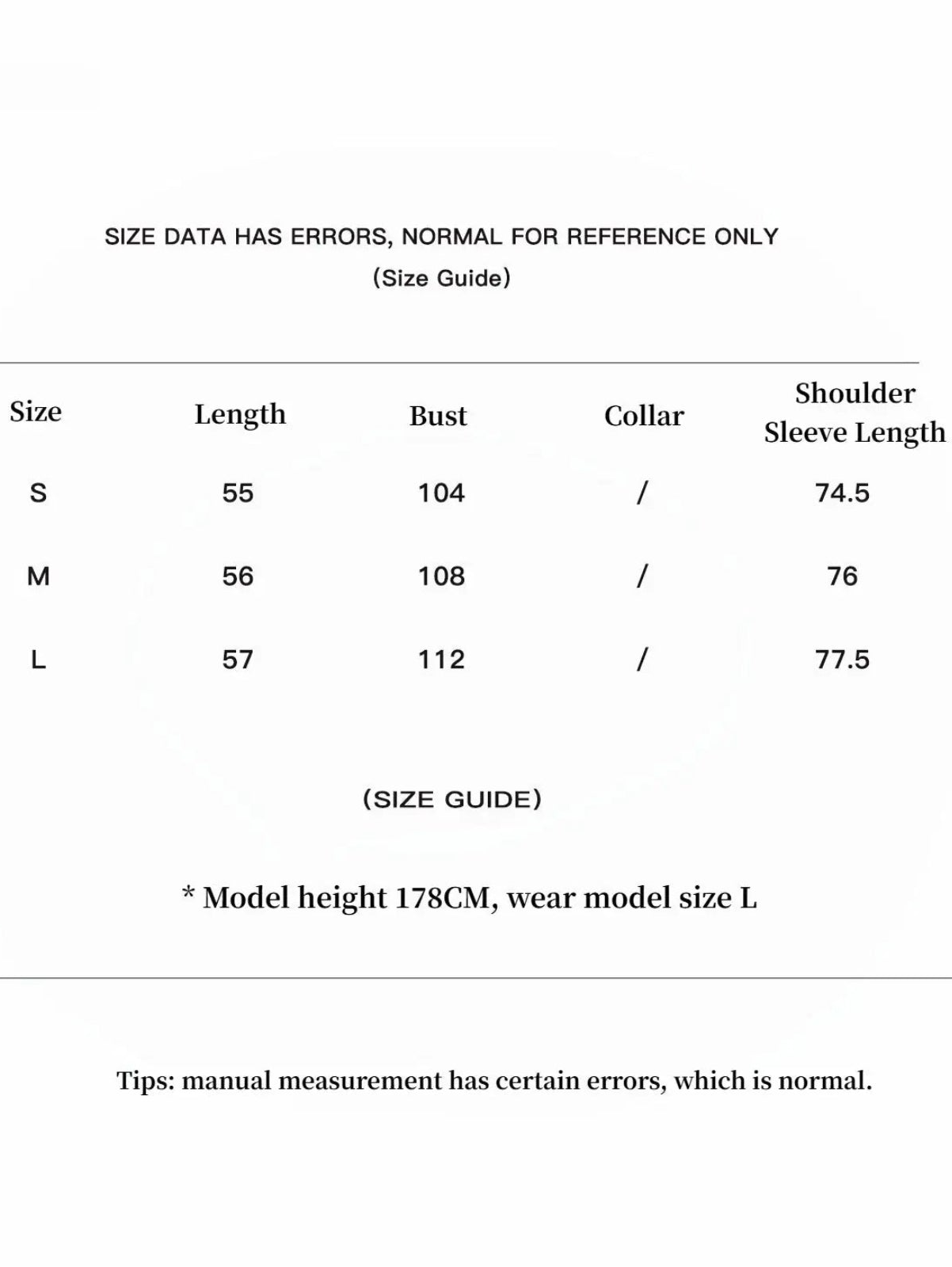 Inspiration Glimpse Rex rabbit fur coat size guide