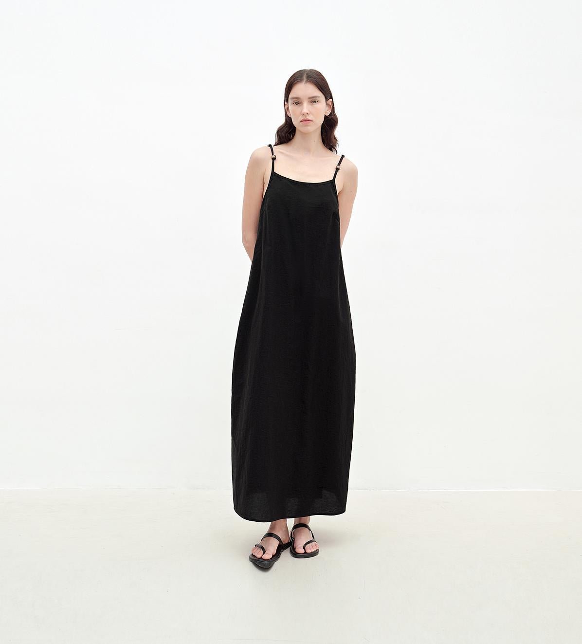 "Island Walk" Cotton Beaded Sling Dress - variant_title