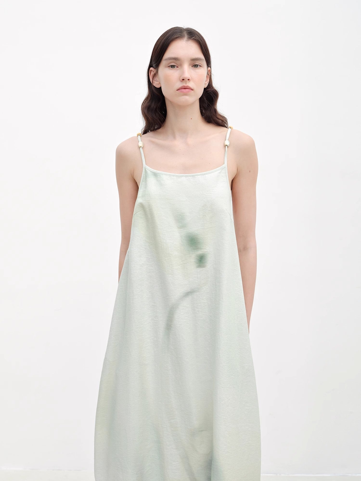 "Island Walk" Cotton Beaded Sling Dress - variant_title