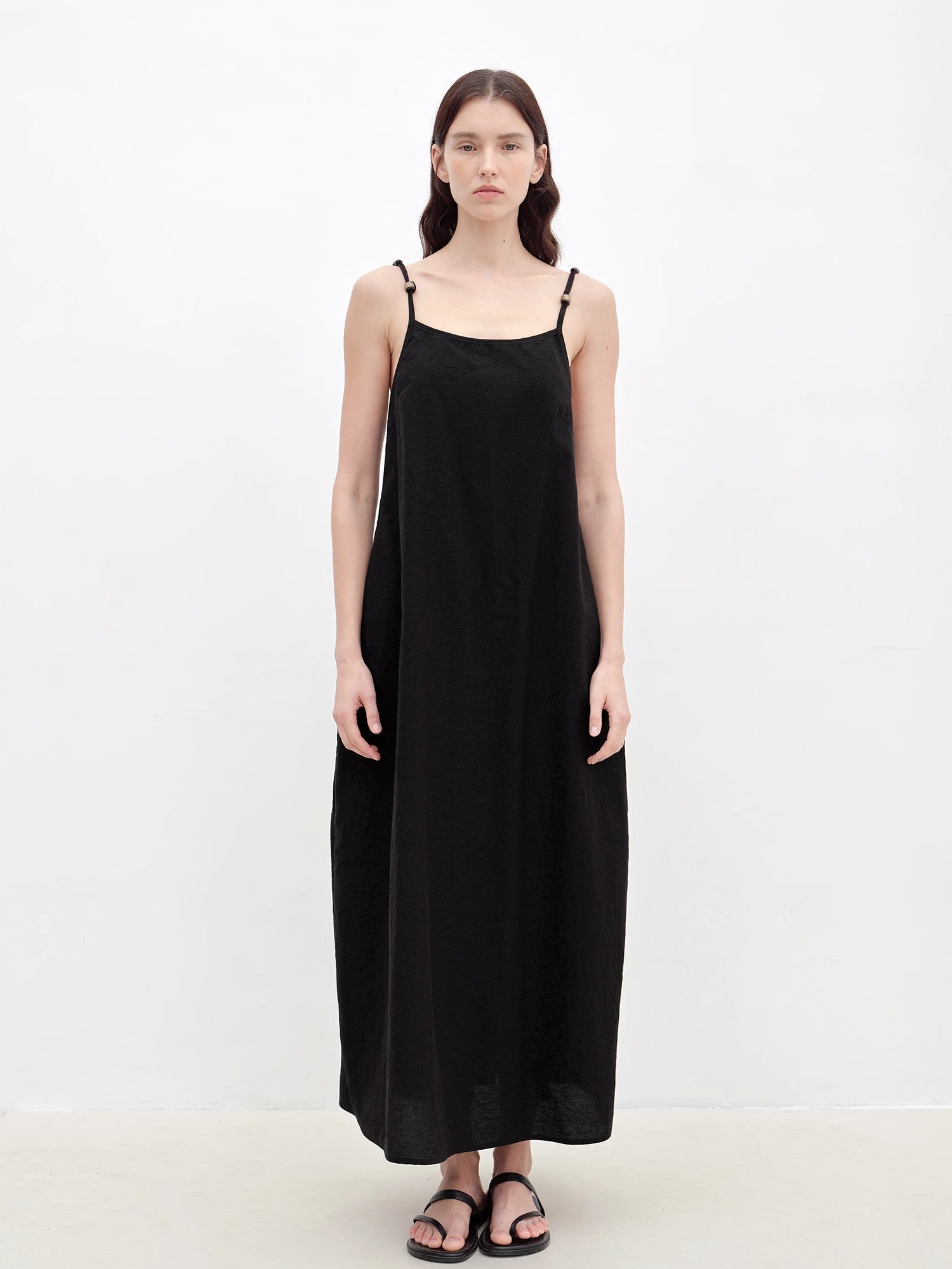 "Island Walk" Cotton Beaded Sling Dress - variant_title