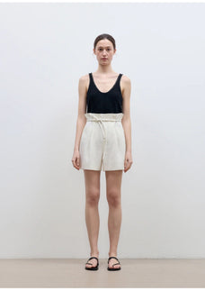 "Jungle Fantasy" Flower Bud Drawstring High Waist Shorts Women - variant_title