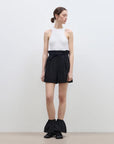 "Jungle Fantasy" Flower Bud Drawstring High Waist Shorts Women - variant_title