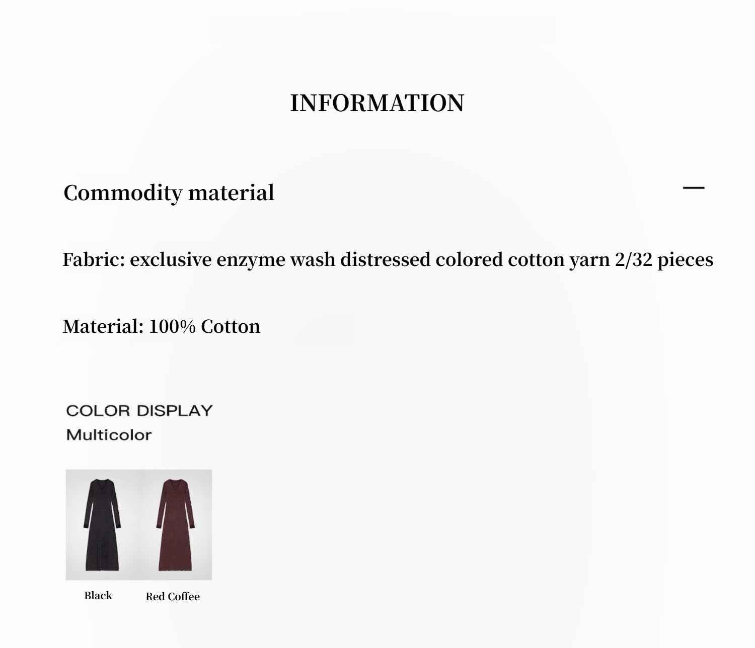 "Kalle Morning" fashionable fermented washed distressed raw edge V - neck waist dress for women - variant_title