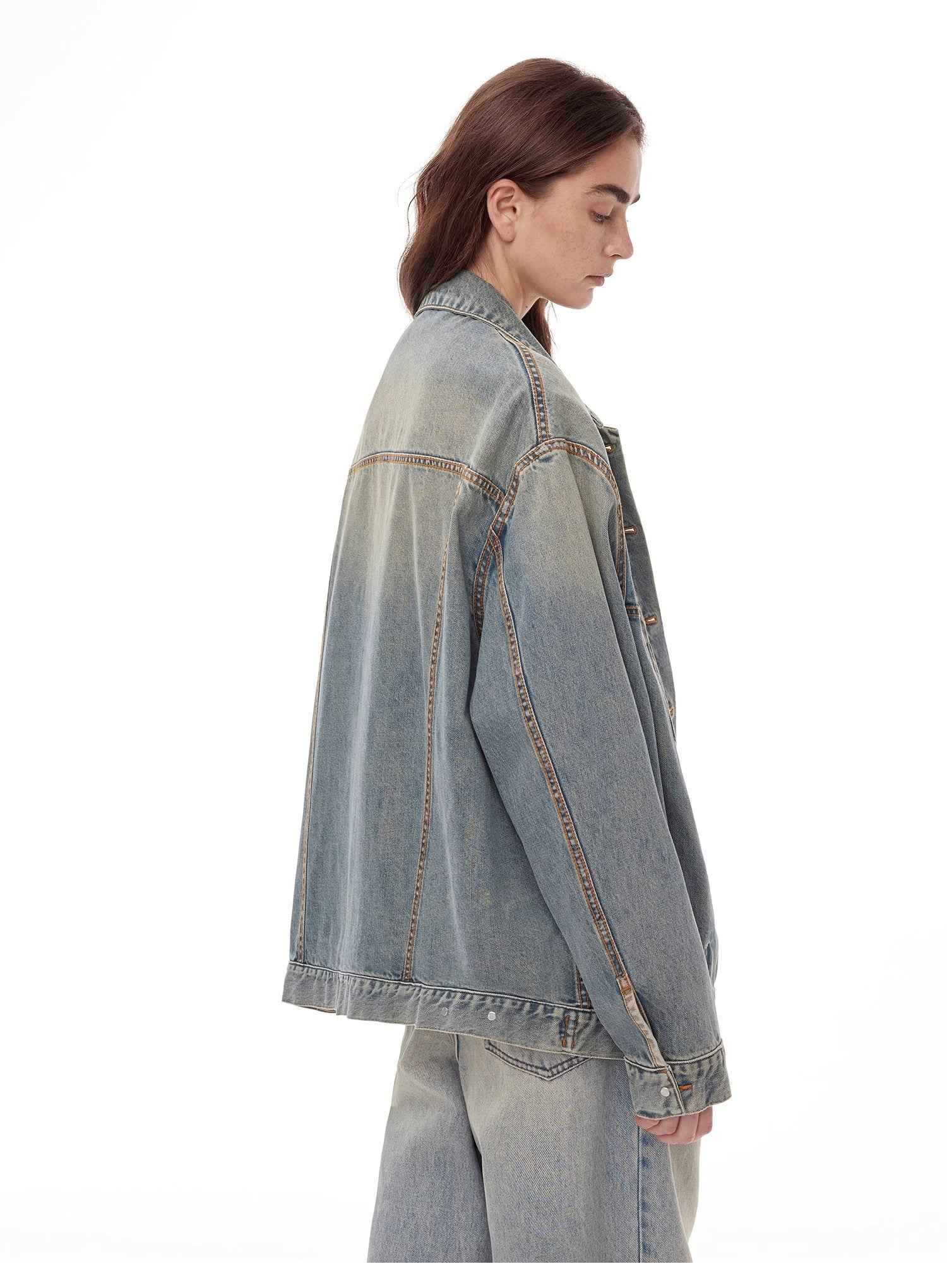 "Kamen Rider" Stylish and Versatile Vintage Handcrafted Distressed Reversible Denim Jacket - variant_title