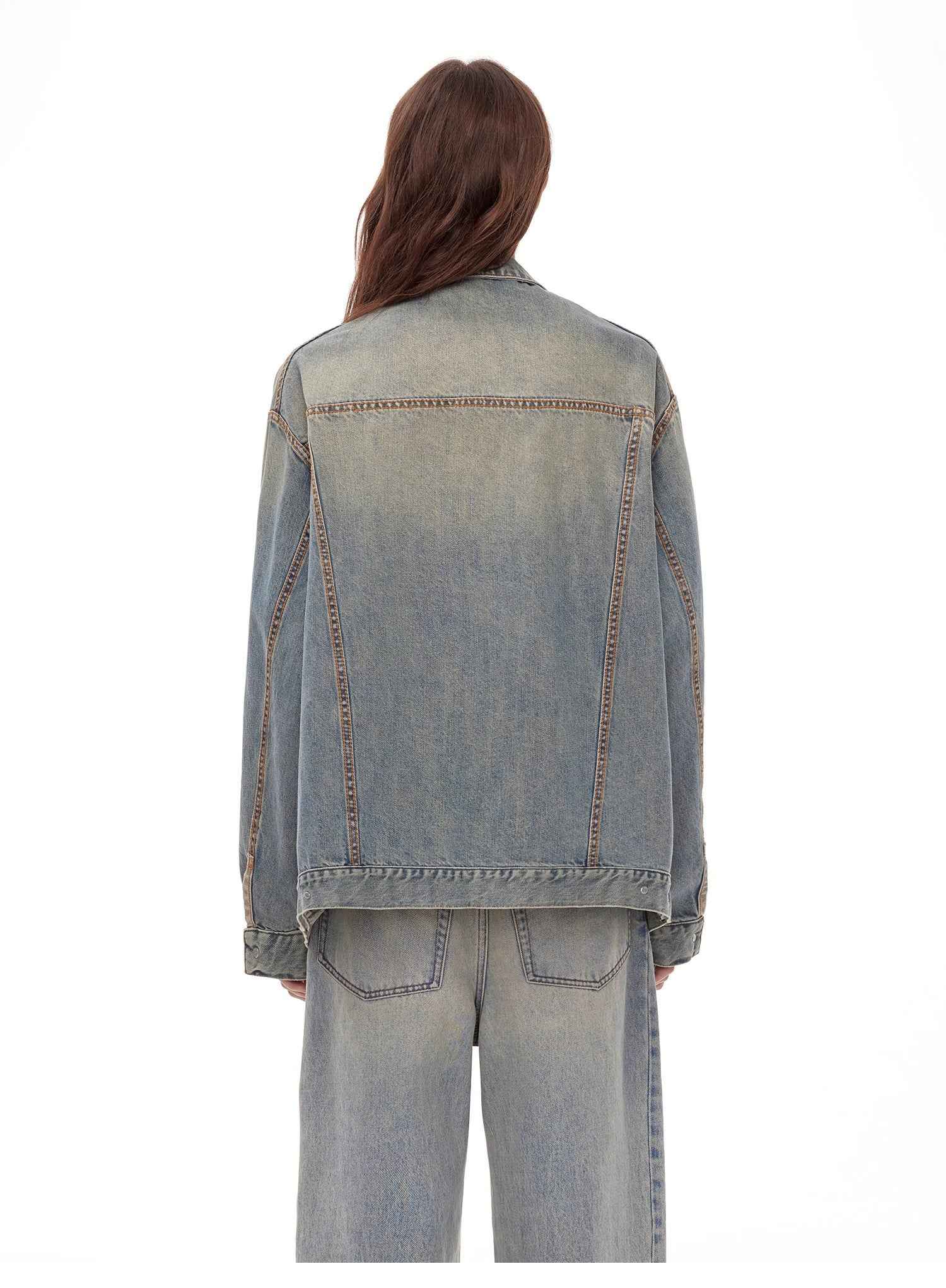 "Kamen Rider" Stylish and Versatile Vintage Handcrafted Distressed Reversible Denim Jacket - variant_title