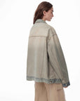"Kamen Rider" Stylish and Versatile Vintage Handcrafted Distressed Reversible Denim Jacket - variant_title