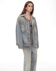 "Kamen Rider" Stylish and Versatile Vintage Handcrafted Distressed Reversible Denim Jacket - variant_title