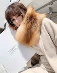 Kopenhagen Auction House Grade Whole Red Fox Fur Magnetic Buckle Scarf - variant_title