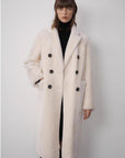 "Korean Drama Ace" Merino mid - length sheepskin coat - variant_title