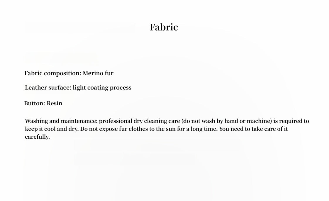 "Korean Drama Ace" Merino mid - length sheepskin coat - variant_title