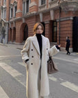 "Korean Drama Ace" Merino mid - length sheepskin coat - variant_title