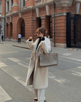 "Korean Drama Ace" Merino mid - length sheepskin coat - variant_title