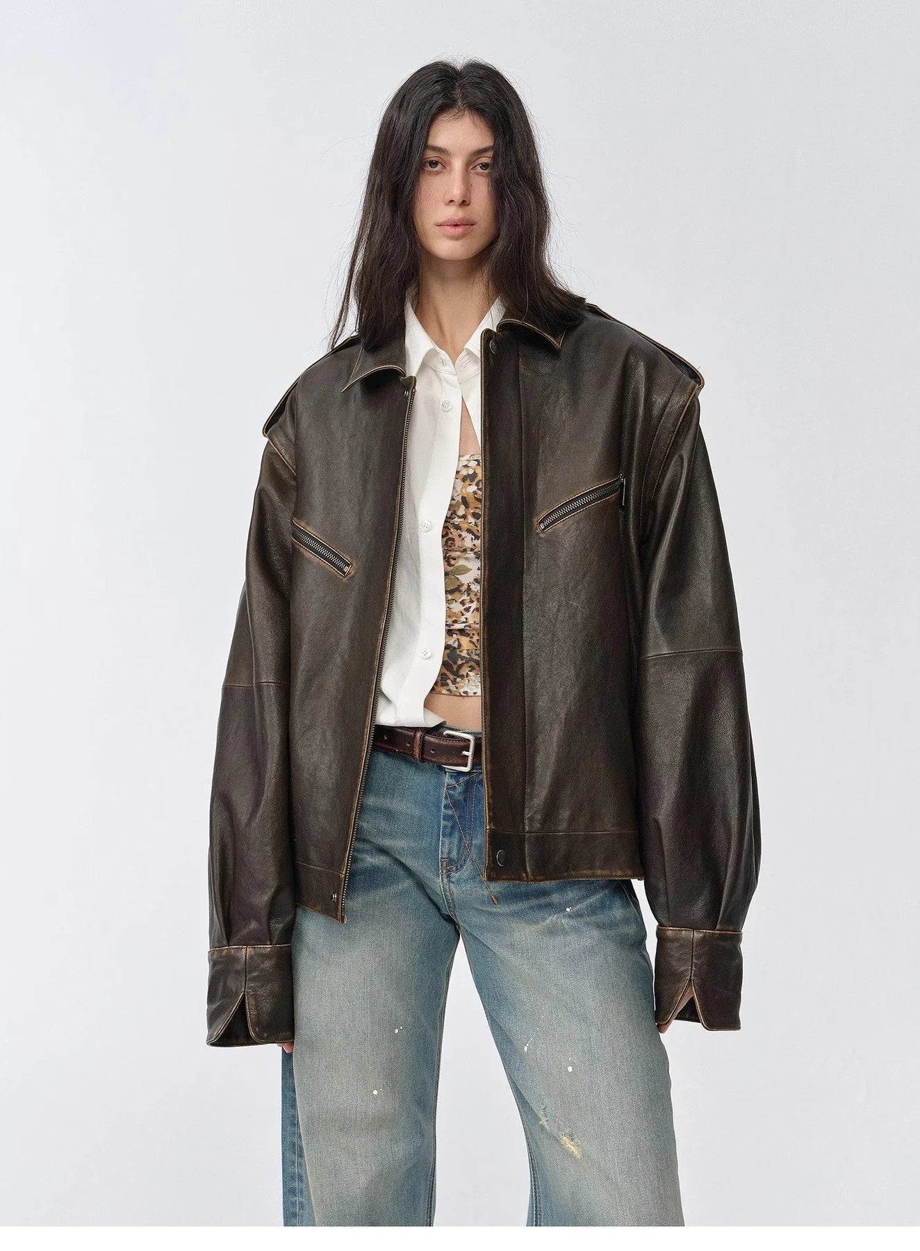 Leather outerwear collection visual