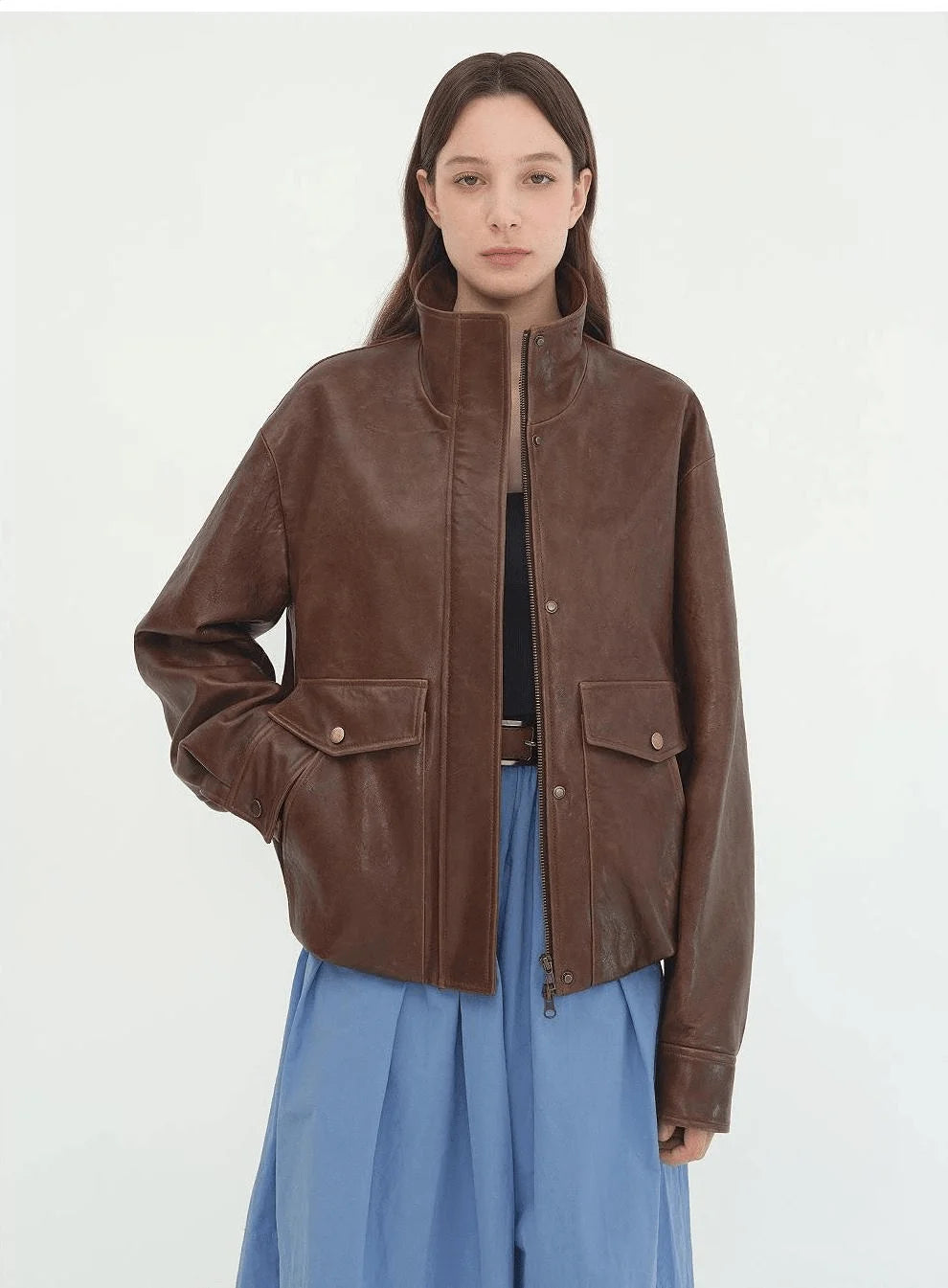 Leather outerwear collection for comparing replace decisions when fur resale value is low