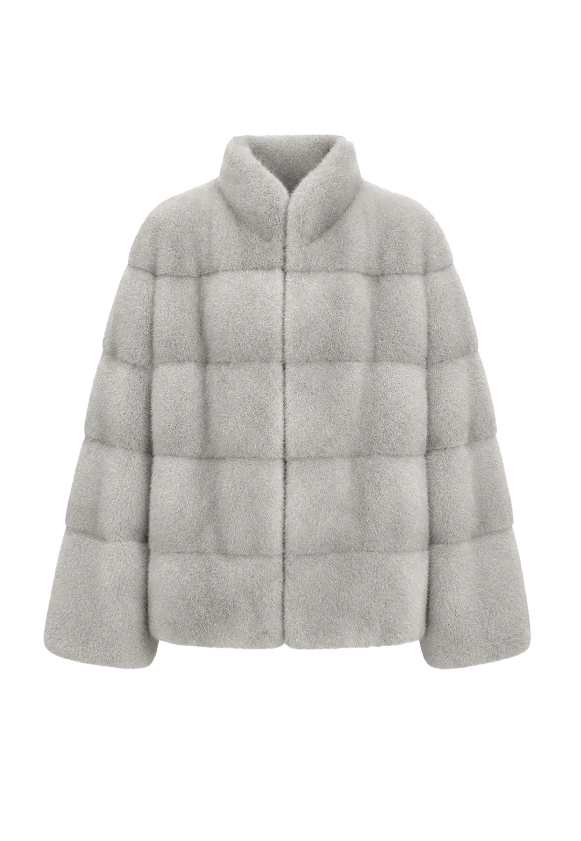 Legacy Mink Sapphire stand-collar coat, transparent product view