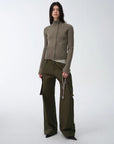 "Leisure First" Personalized three - dimensional large patch pocket straight wide - leg work trousers - variant_title