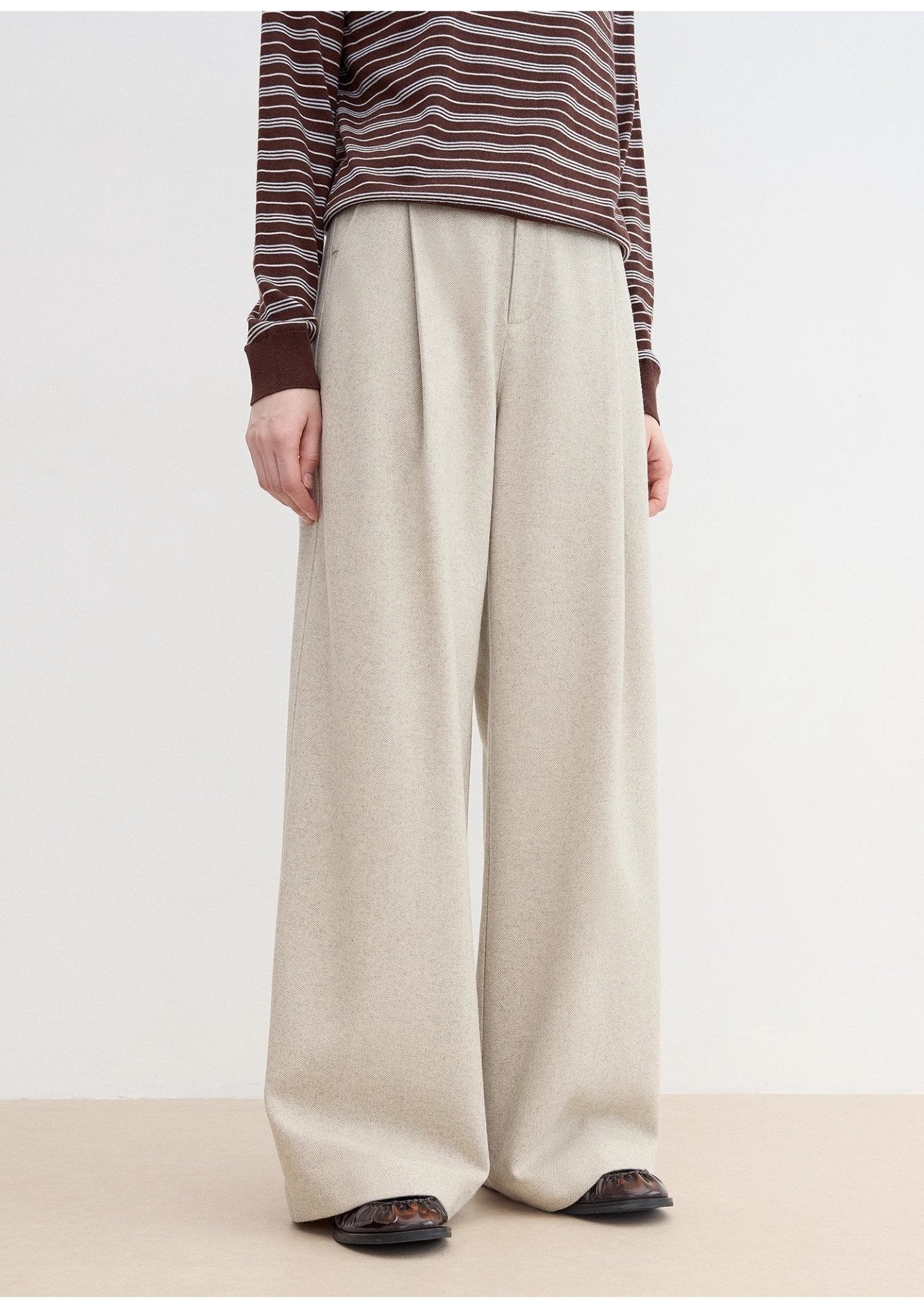 "Leisure Moments" classic low - waisted loose casual straight pants exquisite fashion sense casual pants for women - variant_title