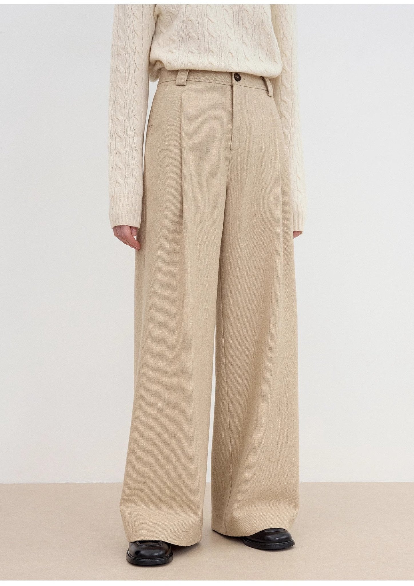 "Leisure Moments" classic low - waisted loose casual straight pants exquisite fashion sense casual pants for women - variant_title