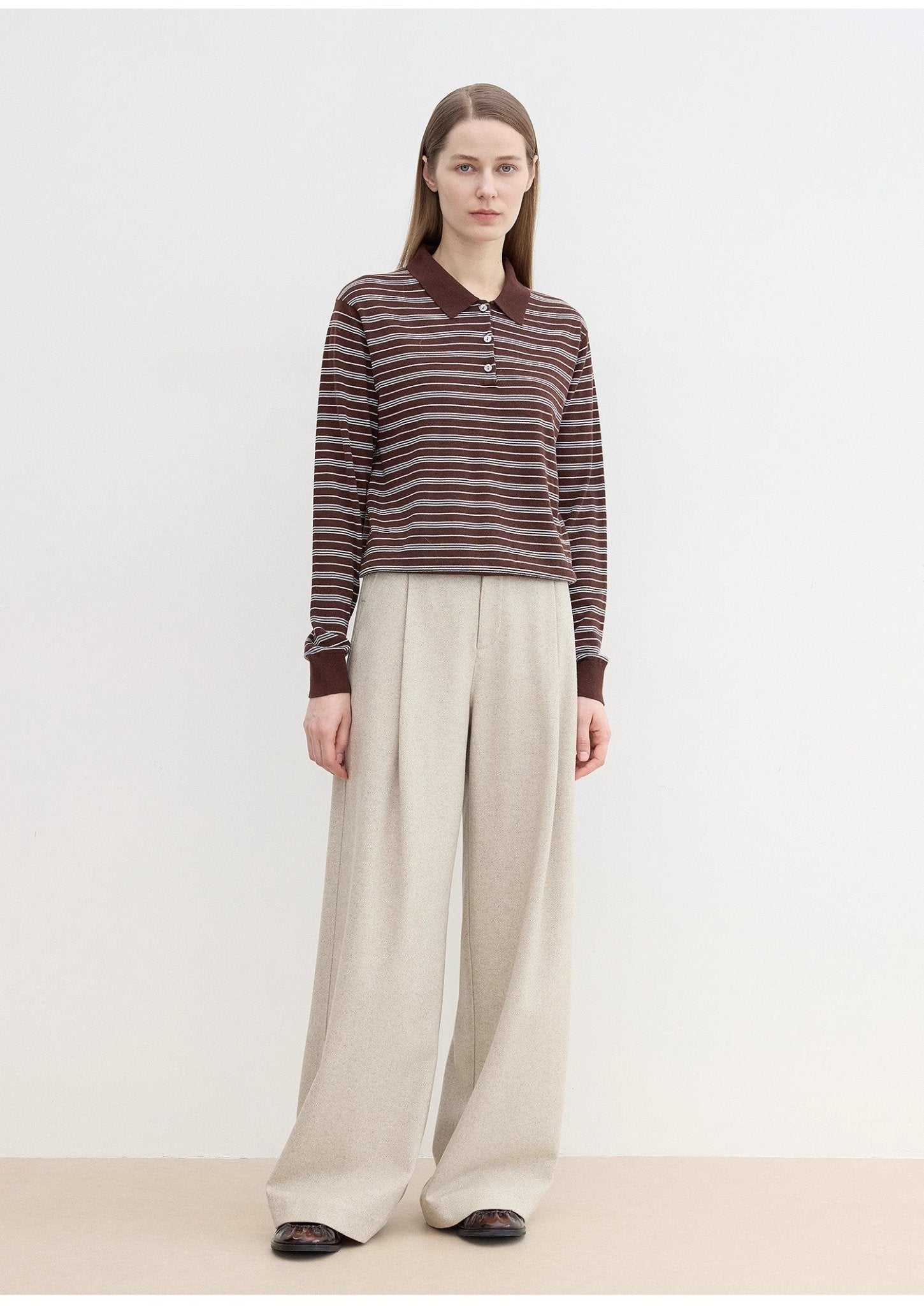 "Leisure Moments" classic low - waisted loose casual straight pants exquisite fashion sense casual pants for women - variant_title