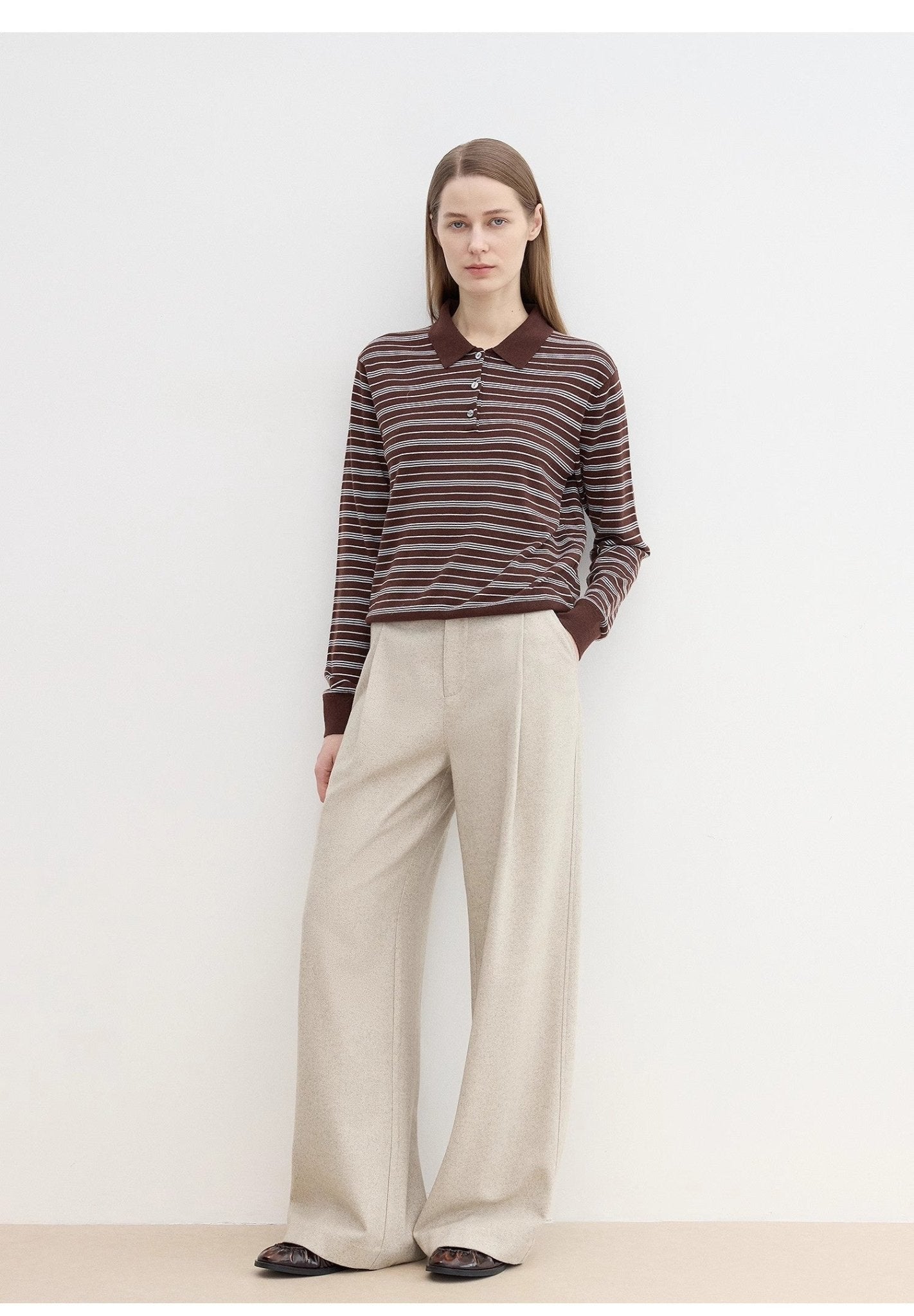 "Leisure Moments" classic low - waisted loose casual straight pants exquisite fashion sense casual pants for women - variant_title