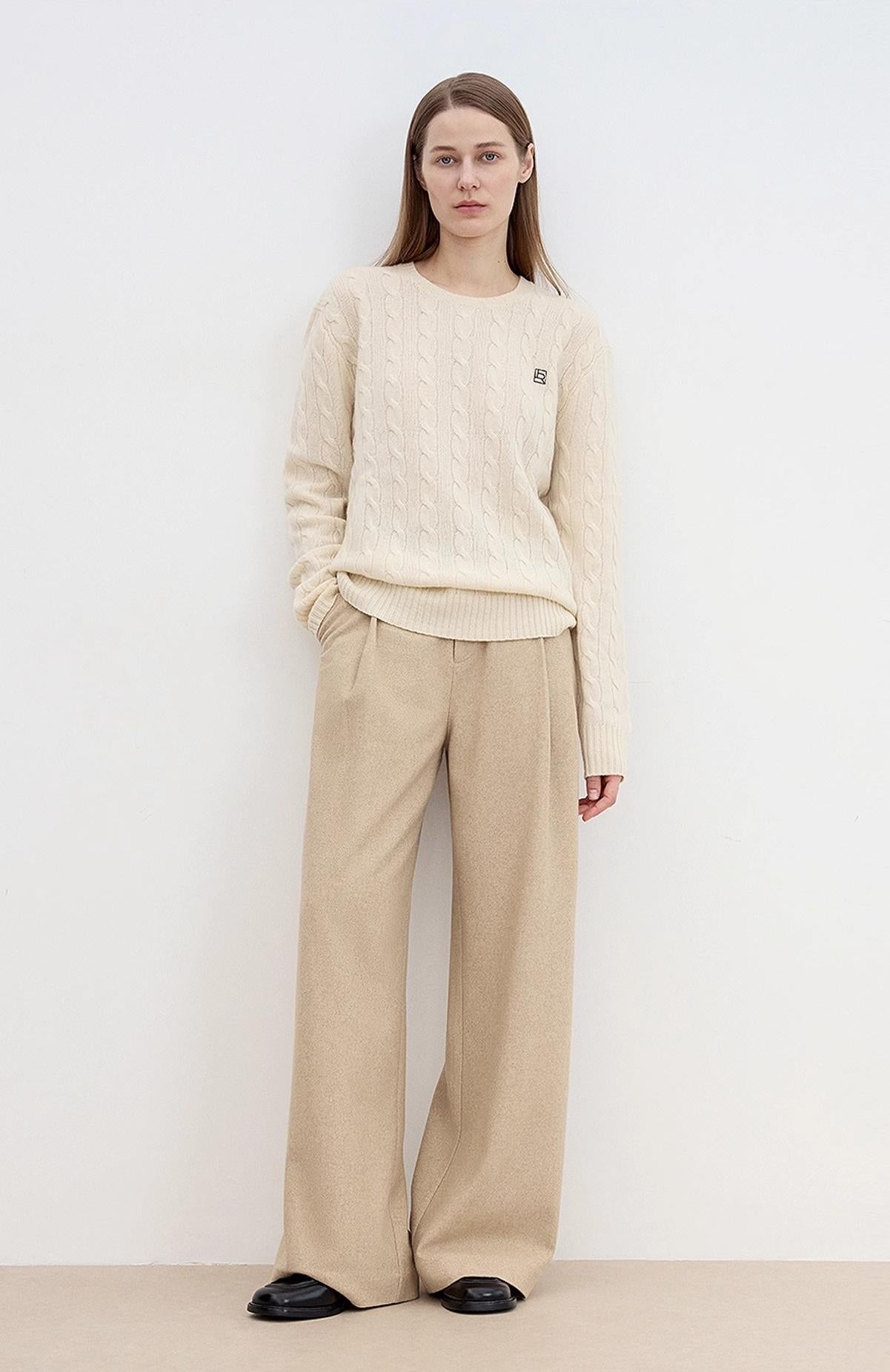 "Leisure Moments" classic low - waisted loose casual straight pants exquisite fashion sense casual pants for women - variant_title