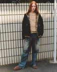 "Leopard Fantasy" Leopard Spot Print Reversible Drop Shoulder Hooded Custom Rabbit Fur Coat - variant_title