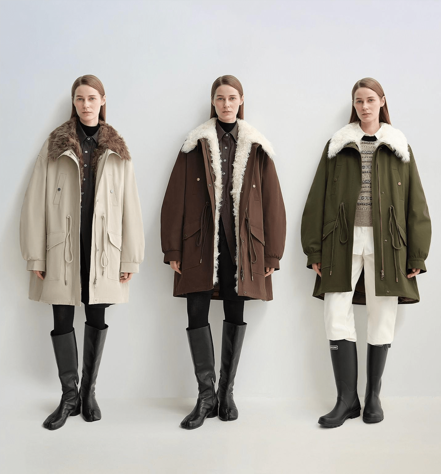 Letrans Women's Down Parka with Detachable Wool Collar &amp; 90% Goose Down "Wilderness Poem" - variant_title