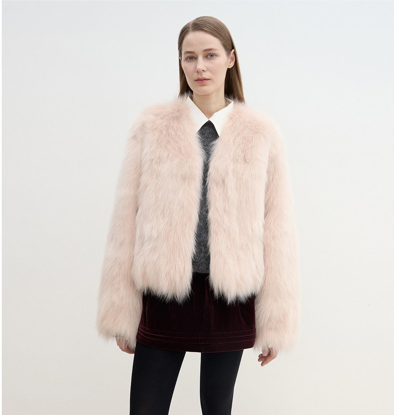 Letrans Women's Short Fox Fur & Leather Coat "Free Spirit Collection" - variant_title
