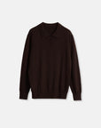 "Library Diary" Machine Washable Premium Wool Women's Polo Neck Loose Top - variant_title