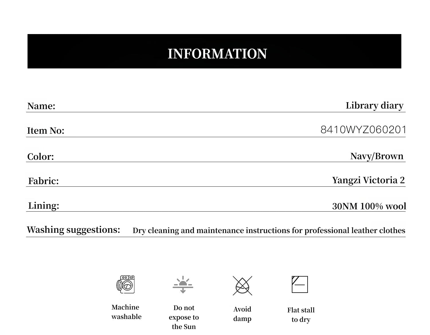 "Library Diary" Machine Washable Premium Wool Women's Polo Neck Loose Top - variant_title