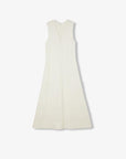 Lightweight and zero - pressure cupro linen textured anti - wrinkle V - neck sleeveless A - line dress - variant_title