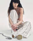Linen Vertical Stripe Drape Wide Leg Casual Pants"Fashion Tension" - variant_title