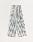 Linen Vertical Stripe Drape Wide Leg Casual Pants"Fashion Tension" - variant_title