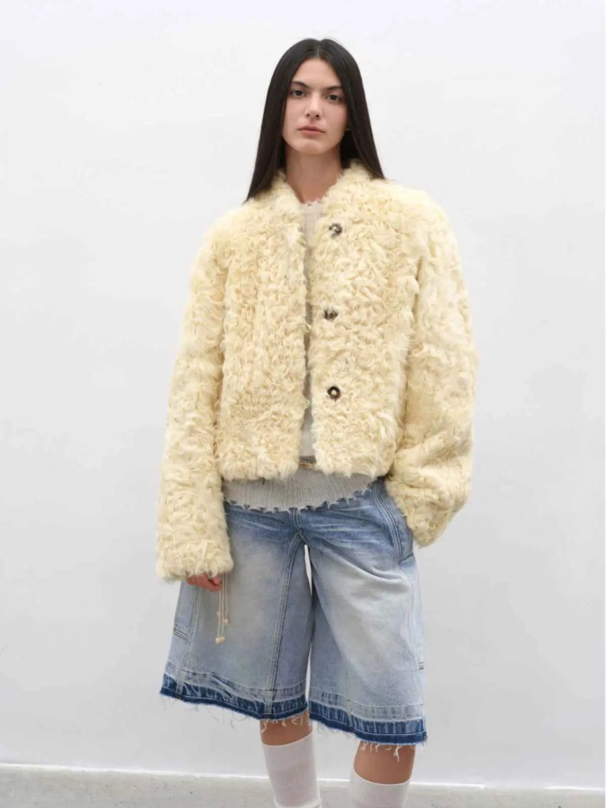 Little Bear New Zealand wool sheepskin coat product image 02