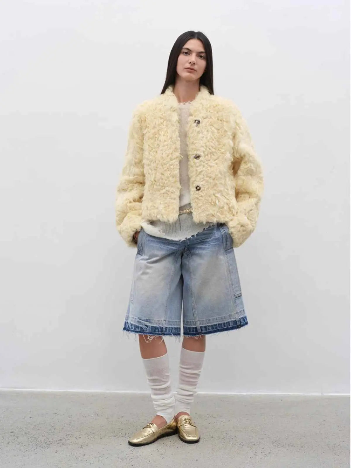 Little Bear New Zealand wool sheepskin coat product image 03