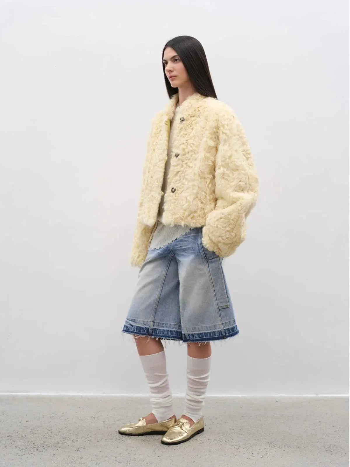 Little Bear New Zealand wool sheepskin coat product image 04
