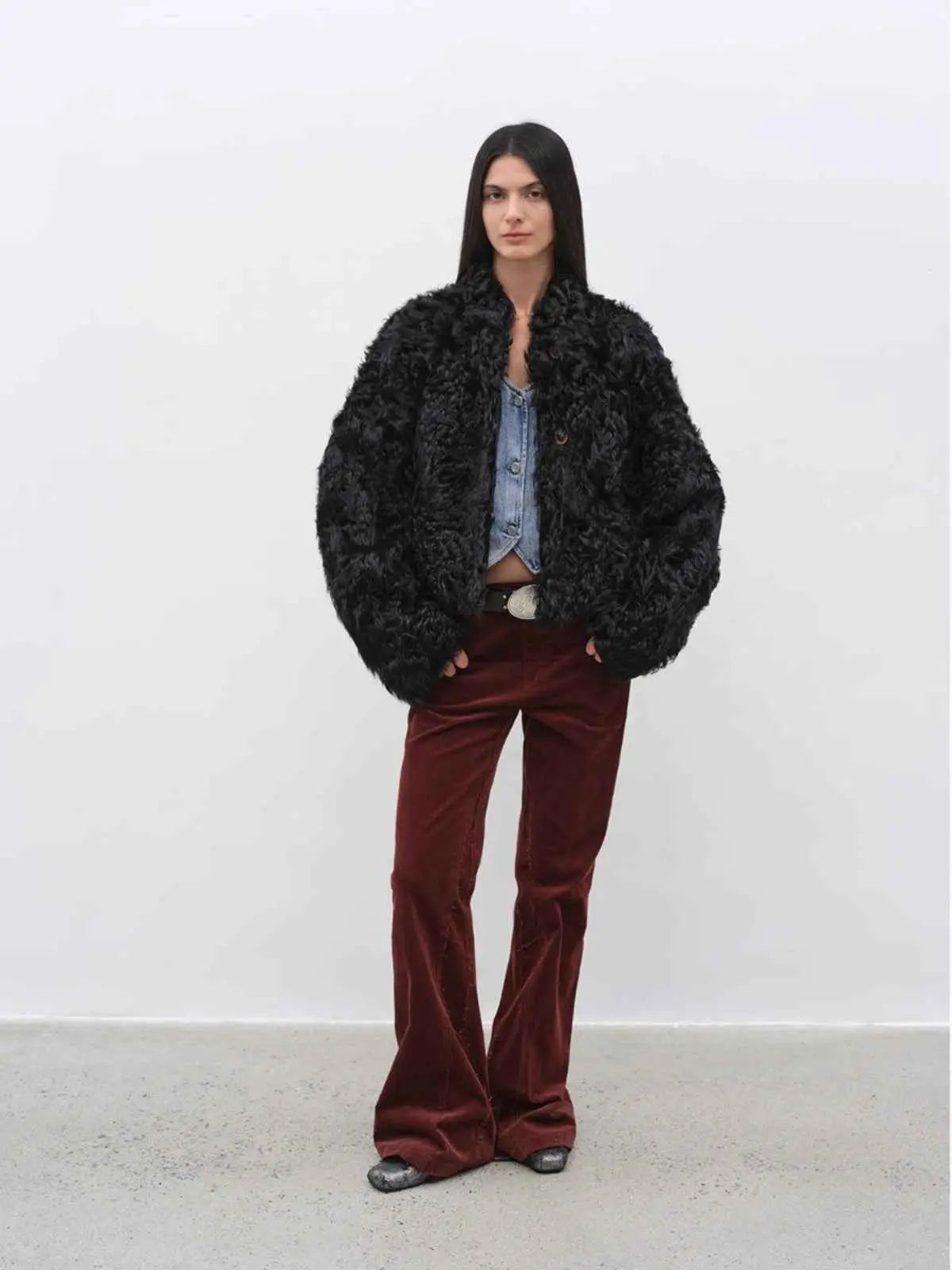 Little Bear New Zealand wool sheepskin coat product image 07