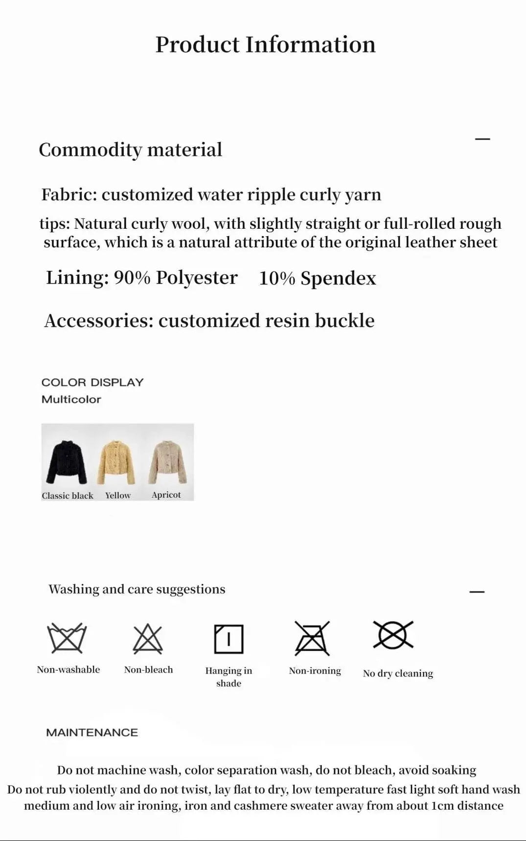 Little Bear New Zealand wool sheepskin coat product image 11