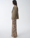 "London Diary"old money style contrasting lapel wool blazer - variant_title