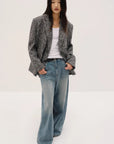 "Long Night Meteor" Limited Edition Italian Imported Yarn Fashionable Chanel Style Tweed Suit Jacket - variant_title