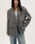 "Long Night Meteor" Limited Edition Italian Imported Yarn Fashionable Chanel Style Tweed Suit Jacket - variant_title