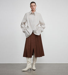 Long shirt with high - end drapey temperament top for women - variant_title