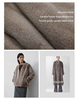 Louvre II Imported Simple Whole Mink Short Coat - variant_title